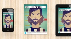 BookCard - 3D Folded vCard Template