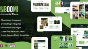 Boomi - Environment and Ecology WordPress Theme