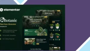 Botanic - Plant Store Elementor Template Kit