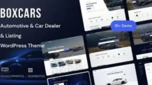 Boxcar - Automotive and Car Dealer WordPress Theme