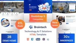 Braintech - Technology & IT Solutions WordPress Theme