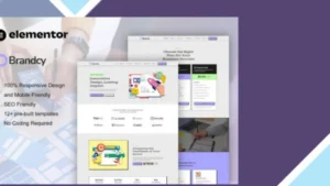Brandcy - Branding and Digital Marketing Agency Elementor Template Kit