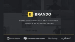Brando - Responsive and Multipurpose OnePage WordPress Theme
