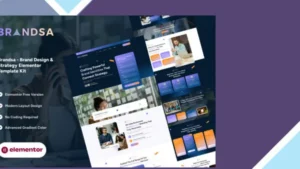 Brandsa - Brand Design and Strategy Elementor Template Kit