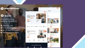 Branix - Handyman Services Elementor Template Kit