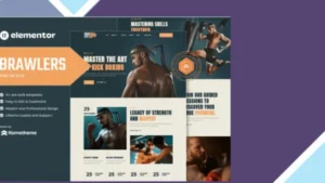 Brawlers - Martial Arts Elementor Template Kit