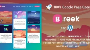 Breek - Minimal Masonry Themes for WordPress