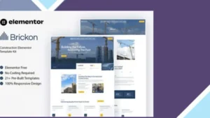 Brickon - Construction Elementor Template Kit