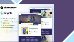 Brighto - Cleaning Service Company Elementor Pro Template Kit
