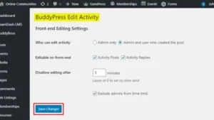 BuddyPress Editable Activity