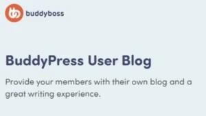 BuddyPress User Blog