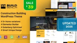 Buildbench - Construction Building WordPress Theme