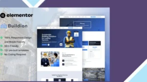 Buildion - Construction and Building Service Elementor Pro Template Kit