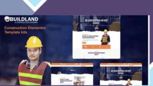 Buildland - Construction Business Elementor Template Kit