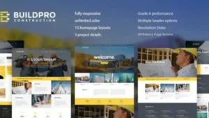 BuildPro - Business Building and Construction WordPress Theme