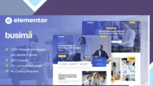 Busima - Business Consultant Elementor Template Kit
