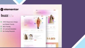 Buzzkit - Influencer and Creative Agency Elementor Template Kit