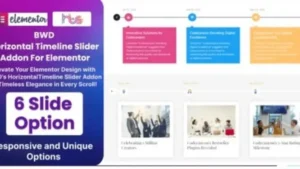 BWD Horizontal Timeline Slider Addon For Elementor