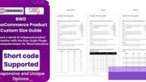 BWD Product Custom Size Guide For WooCommerce