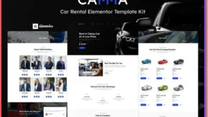 Camma - Car Rental Elementor Template Kit