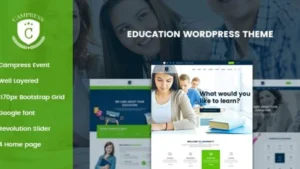 Campress - Responsive Education, Courses and Events WordPress Theme