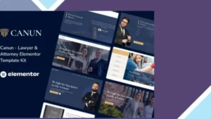 Canun - Lawyer Attorney and Law Firm Elementor Template Kit