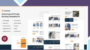 Carene - Home Care and Private Nursing Services Elementor Pro Template Kit