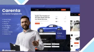 Carenta - Car Rental Business Elementor Template Kits