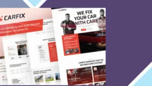 Carfix - Car Detailing and Auto Service Elementor Template Kit