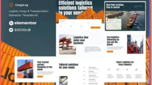 CargoLog - Logistic Cargo & Transportation Elementor Template Kit