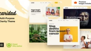 Caridad - Charity WordPress Theme