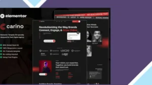Carino - Dark Digital Agency Elementor Template Kit
