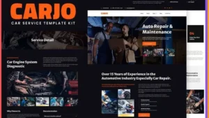 Carjo - Car Services & Repair Elementor Template Kit