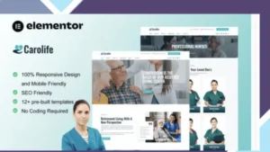 Carolife - Home Care and Private Nursing Services Elementor Template Kit
