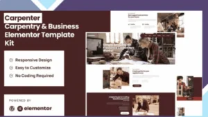 Carpenter - Business Elementor Pro Template Kit