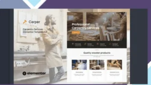 Carper - Carpenter and Craftman Elementor Template Kit