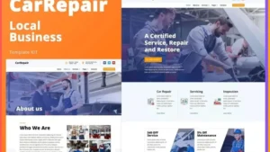 CarRepair - Local Business Template Kit