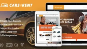 Cars4Rent - Car Rental and Taxi Service WordPress Theme