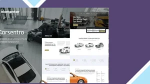 Carsentro - Car Dealer and Listing Company Elementor Template Kit