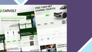 Carvolt - Electric Car Charging Station Elementor Template Kit