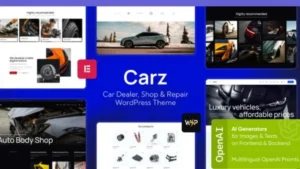 Carz - Car Dealer, Shop and Repair WordPress Theme
