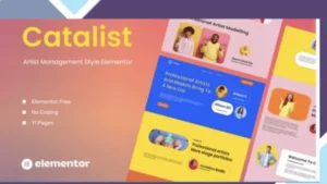 Catalist - Artist Management Elementor Template Kit