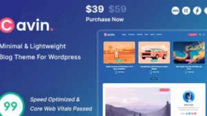 Cavin - Minimal and Lightweight WordPress Blog Theme