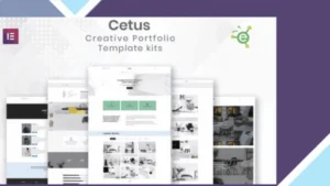 CETUS - Creative Portfolio Elementor Template Kit