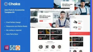 Chakta - Auto Parts Store & Accessories Elementor Template Kit