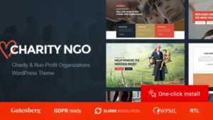 Charity NGO - Donation and Nonprofit Organization WordPress Theme
