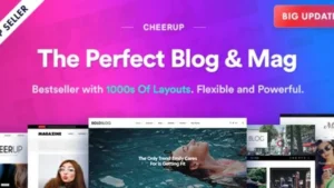 CheerUp Blog / Magazine - WordPress Blog Theme