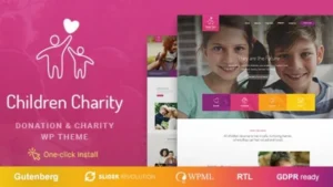 Children Charity Nonprofit and NGO WordPress Theme