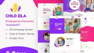 ChildZilla - Kindergarten & Childcare Elementor Template Kit