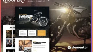 Chooper - Custom Motorcycle Garage Elementor Template Kit